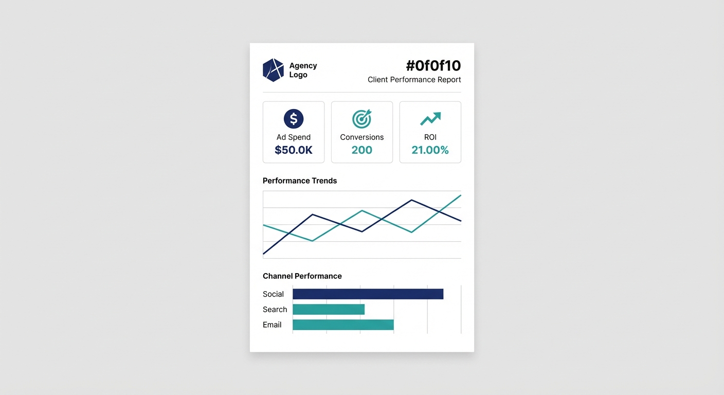 Example of a white-labeled marketing report