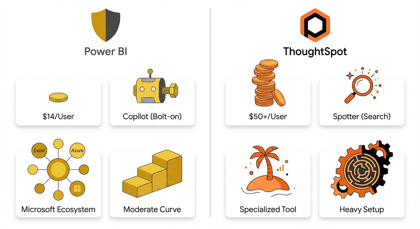 Power BI vs ThoughtSpot comparison